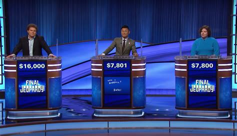 Today's Final Jeopardy Tuesday, May 12, 2020 The Jeopardy! Fan