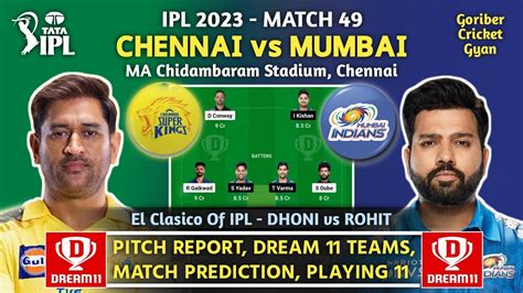 final csk vs mi dream11 team