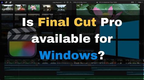 final cut pro for pc windows