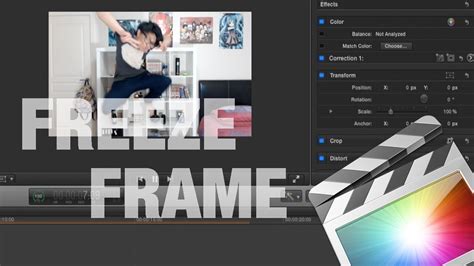 final cut pro freeze frame effect