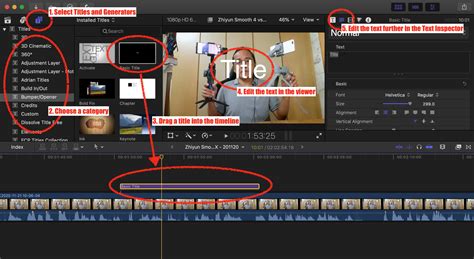 final cut pro how to add text