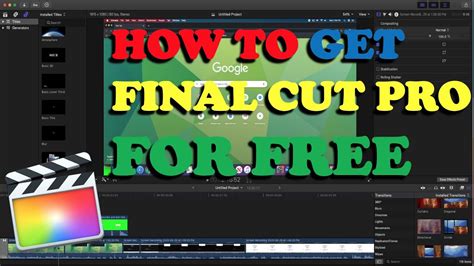 final cut pro x free windows tutorial