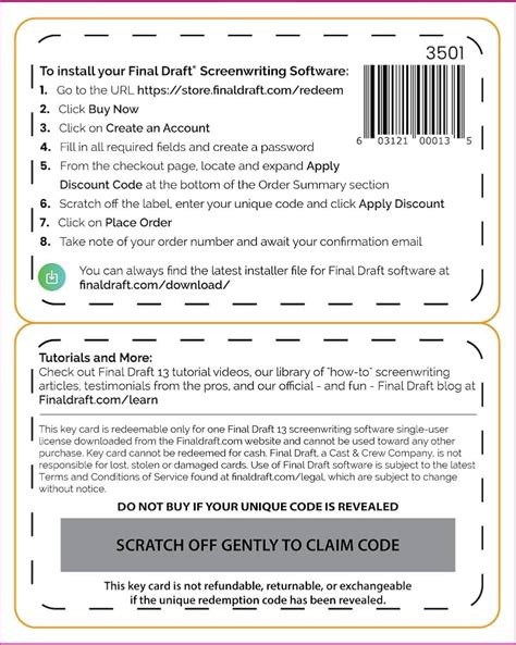 Final Draft Discount Code Reddit