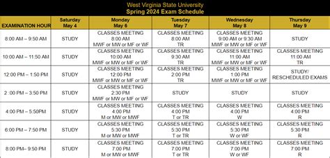final exam schedule uca