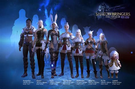 final fantasy 14 races comparison