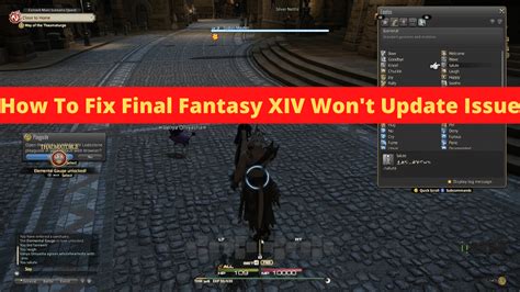 final fantasy 14 won't let me login