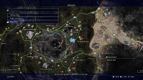 final fantasy 15 map all locations