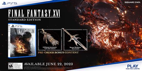 final fantasy 16 pre order release date
