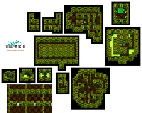 final fantasy 3 castle hein map