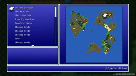 final fantasy 3 pixel remaster map