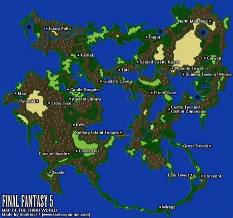 final fantasy 5 merged world map