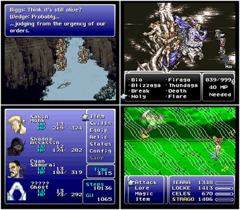 final fantasy 6 gameboy advance cheat list