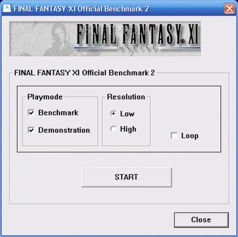 final fantasy xi benchmark