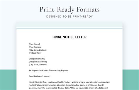 FREE 16+ Payment Notice Samples & Templates in PDF