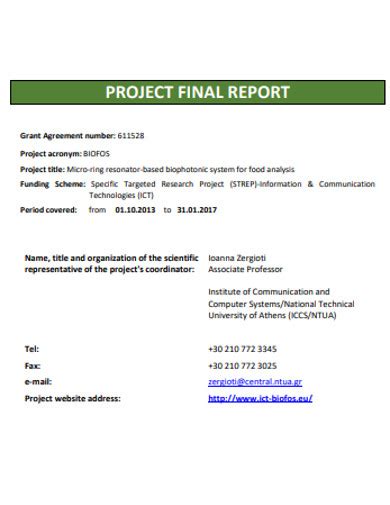 final report example pdf