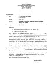 final report example pnp