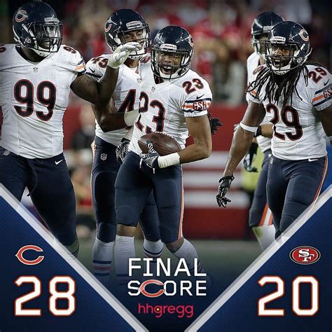 final score bears game today