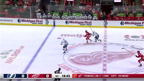 final score of red wings game last night