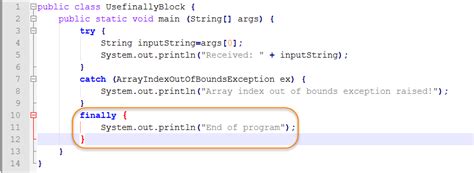 Finally Block Java