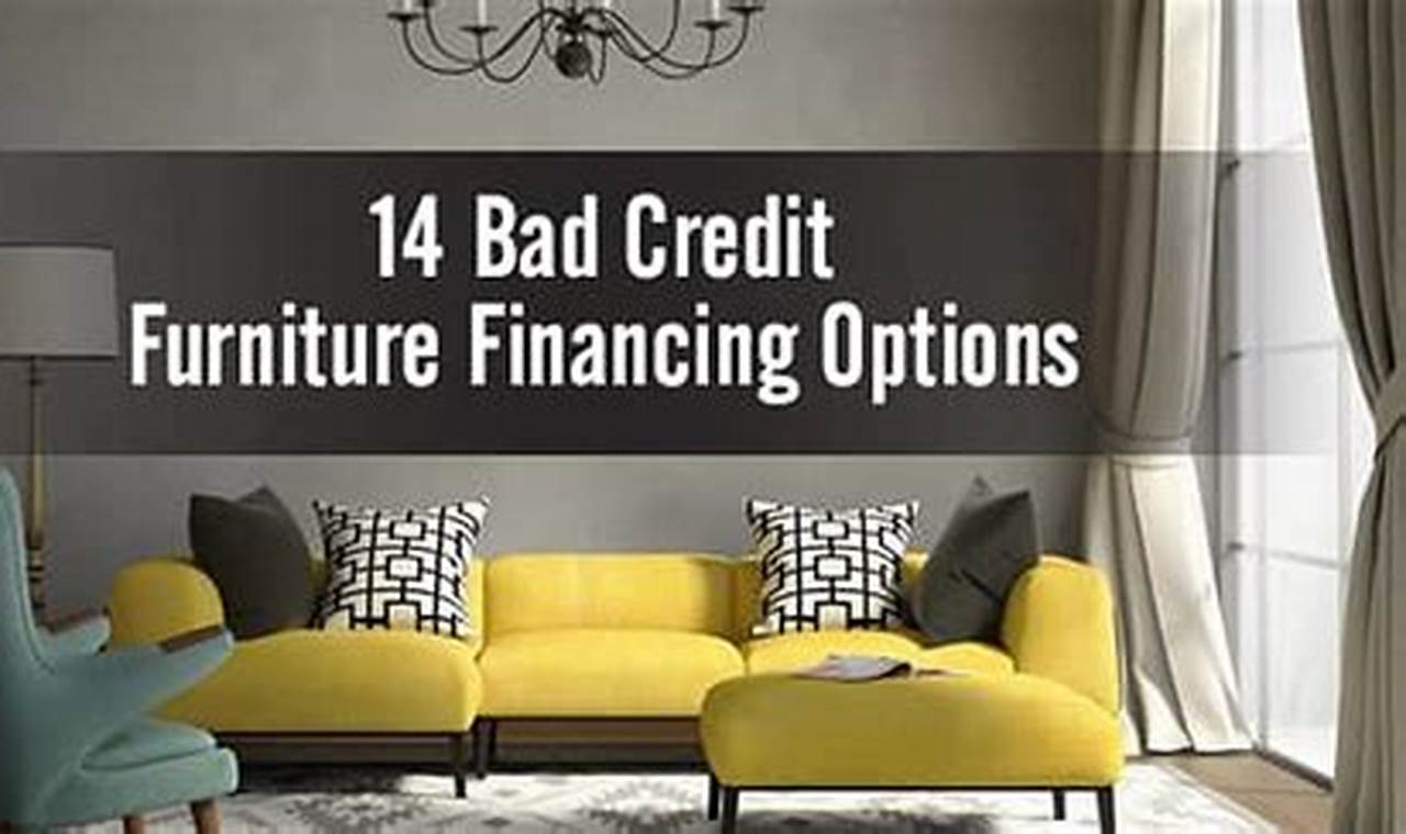 finance furniture with bad credit
