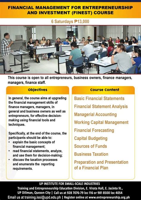 finance business courses for entrepreneurs