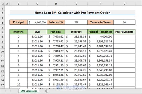 finance calculator home loan