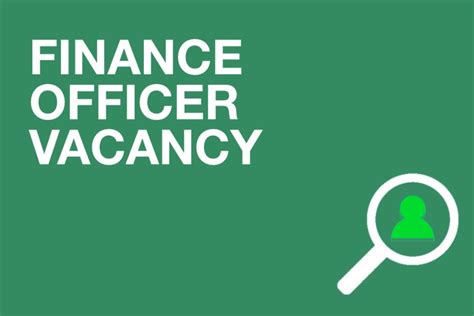 finance officer vacancy