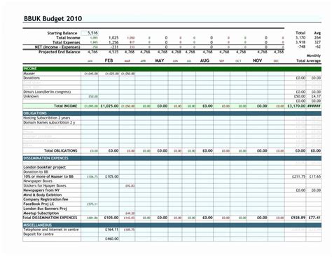 finance planning excel sheet