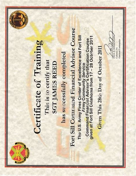 financial advisor cert