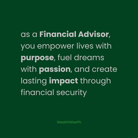 financial advisor purpose