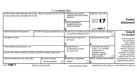 financial aid 1098 t form