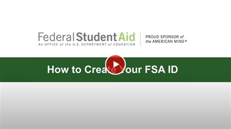 financial aid fsa id