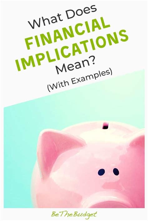 Financial Implications