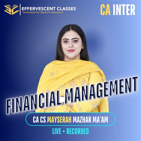 Financial Management Ca Inter Latest