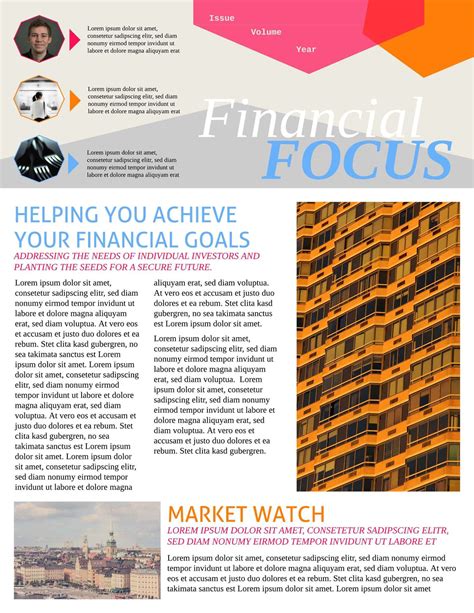 financial newsletter ideas