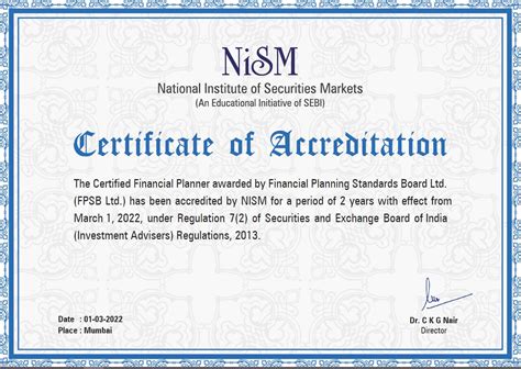 financial planner accreditation