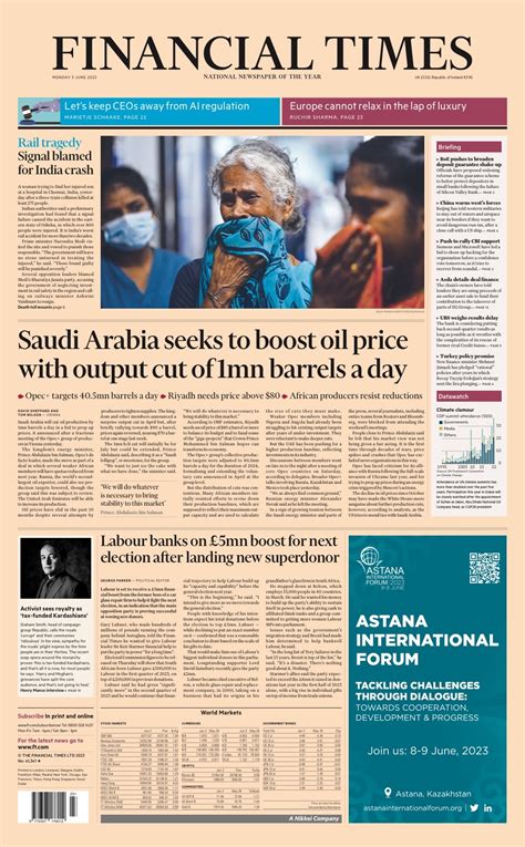 financial times on sunday