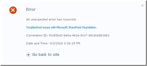 SP 2010 Find error messages with a Correlation ID token in SharePoint
