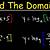 find the domain of the log function