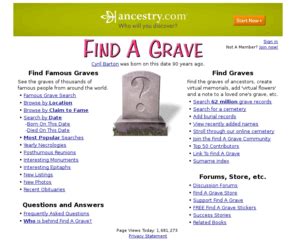 find a grave member log in