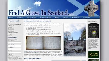find a grave scotland no fee