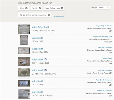 find a grave website - begin new search