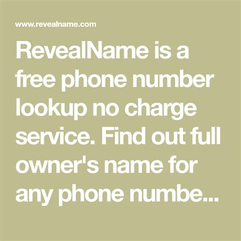 find a phone number free of charge