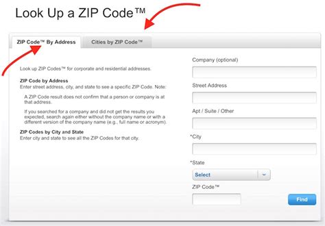 Find A Zip Code With An Address