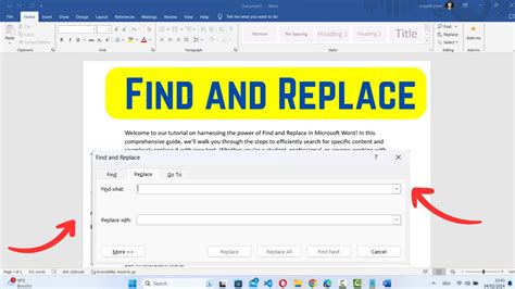 find and replace enter in word