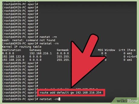 find default gateway in linux