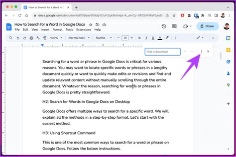 find duplicate words in google docs