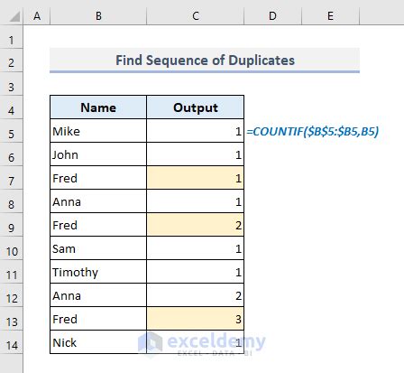 find duplicates across excel sheets