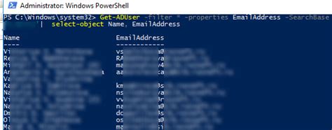 Find Email Address Active Directory Powershell