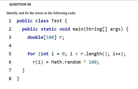 find error in java code